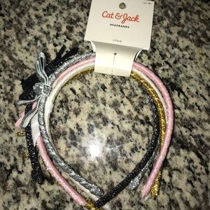 FIVE Cat & Jack Glitter headbands
